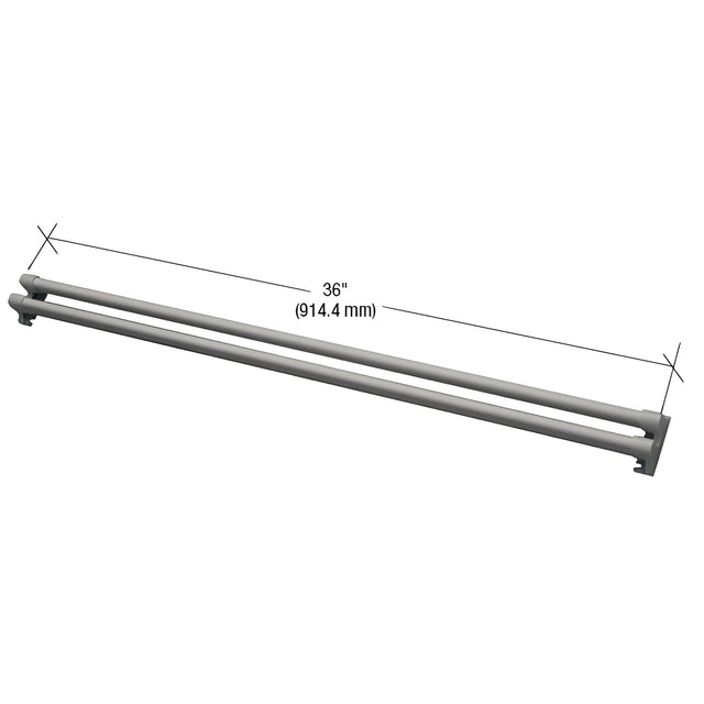 CRL Gray Storm and Screen Door Push Bar
