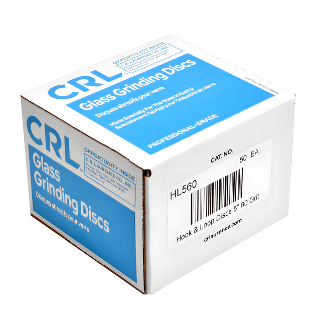 CRL 5" 60X Grit Hook and Loop Sanding Disc