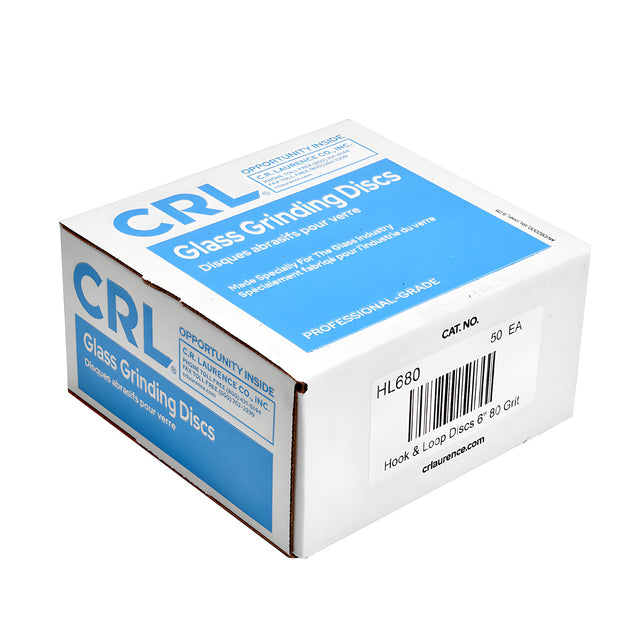 CRL 6" 80X Grit Hook and Loop Sanding Disc