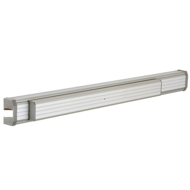 CRL Jackson® 1295 Push Pad Rim Panic Exit Device - Fluted Texture Extrusion, 'S' Type Strike, 36", Aluminum