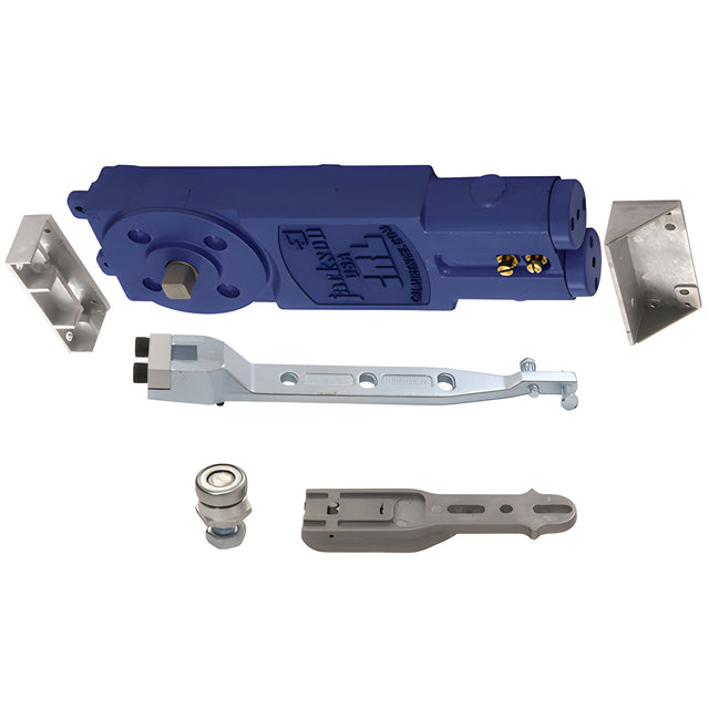CRL Jackson® Adjustable Spring Power 105º Hold Open Overhead Concealed Closer with "A" Hardware Package for 1" Top Rail