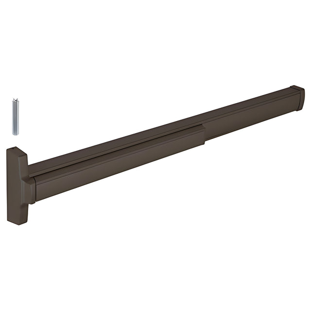 CRL Jackson® Model 2086 with Impact Kit Concealed Vertical Rod Panic Exit Device Left Hand Reverse Bevel Fits 32" to 48" Wide x 84" Tall Door Dark Bronze Finish