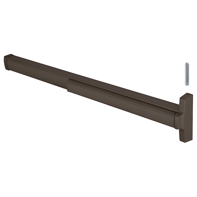 CRL Jackson® Model 2086 with Impact Kit Concealed Vertical Rod Panic Exit Device Right Hand Reverse Bevel Fits 4/0 x 7/0 Door Dark Bronze Finish