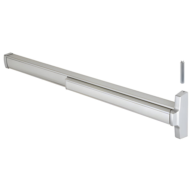 CRL Jackson® Model 2086 with Impact Kit Concealed Vertical Rod Panic Exit Device Right Hand Reverse Bevel Fits 4/0 x 7/0 Door Aluminum Finish