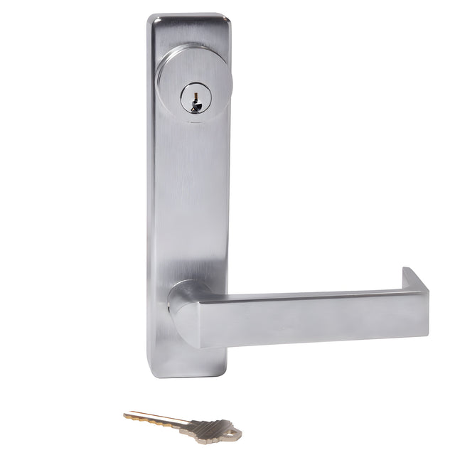CRL Escutcheon Lever Trim Entrance Non-Handed Satin Chrome Finish Keyed Randomly