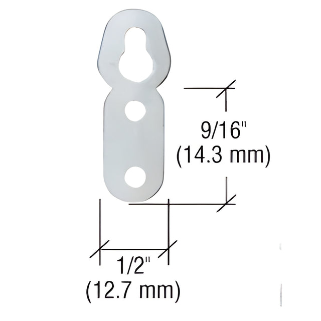 CRL Large Oval Eyelet Flat Metal Type Hangers