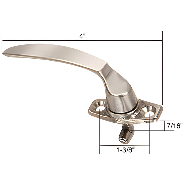 CRL Left Hand Casement Project-In Locking Handle 7/16" Hook Projection