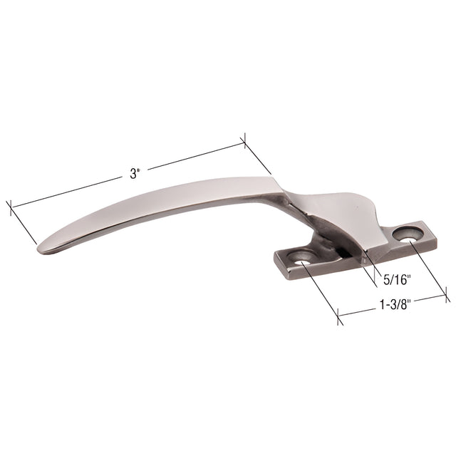 CRL Left Hand Casement Window Locking Handle with 1-3/8" Screw Holes