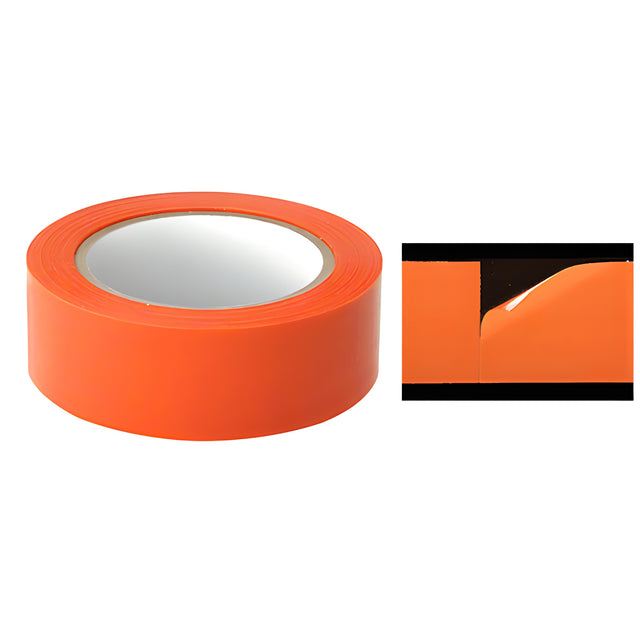 CRL Marcy® Orange 1-1/2" Vinyl Molding Retention Tape - Without Warning
