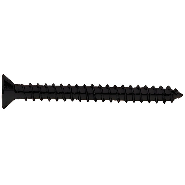 CRL Matte Black 10 x 2" Wall Mounting Flat Head Phillips Sheet Metal Screws