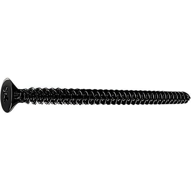 CRL Matte Black 10 x 3" Wall Mounting Flat Head Phillips Sheet Metal Screws