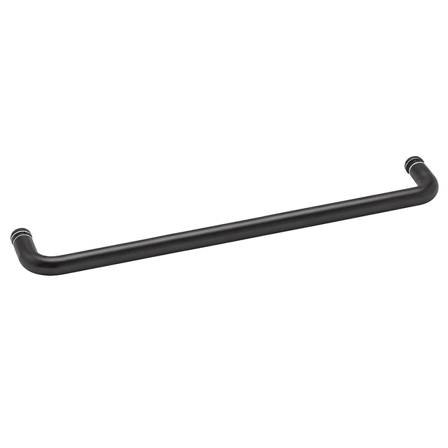 CRL Matte Black 18" BM Series Single-Sided Towel Bar Without Metal Washers