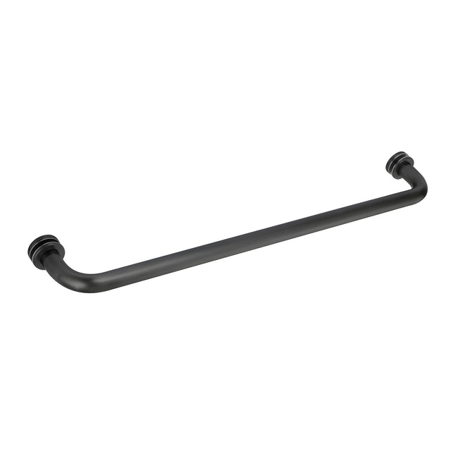 CRL Matte Black 18" BM Series Tubular Single-Sided Towel Bar