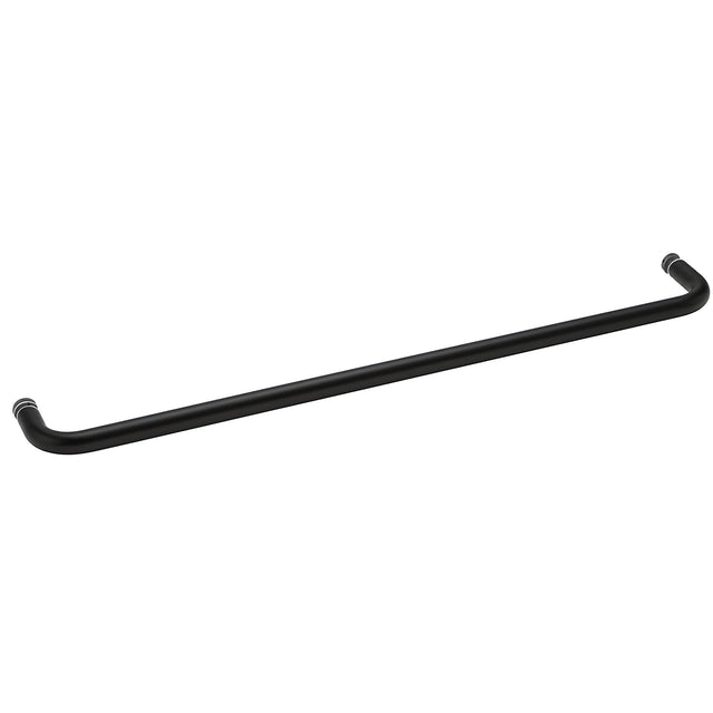 CRL Matte Black 24" BM Series Single-Sided Towel Bar Without Metal Washers