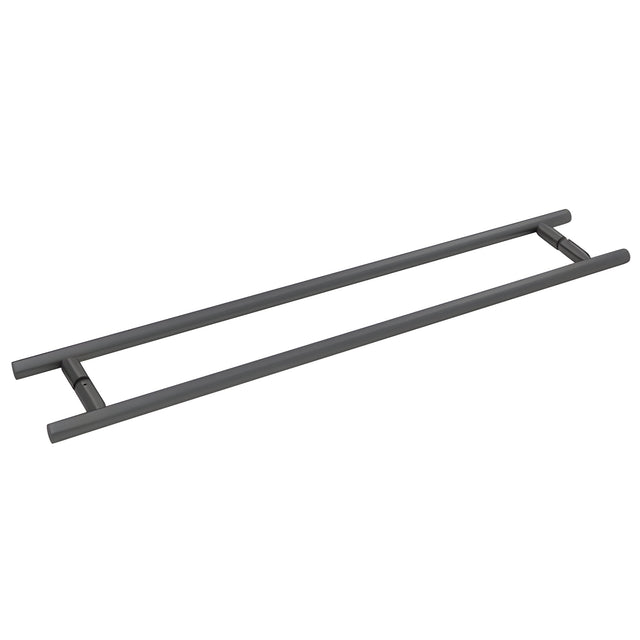 CRL Matte Black 24" Back-to-Back Ladder Style Towel Bar