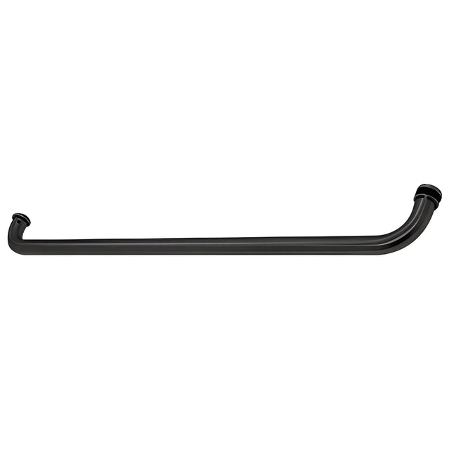 CRL Matte Black 28" Cross Bar Pull Handle for 4" x 10" Center Locks