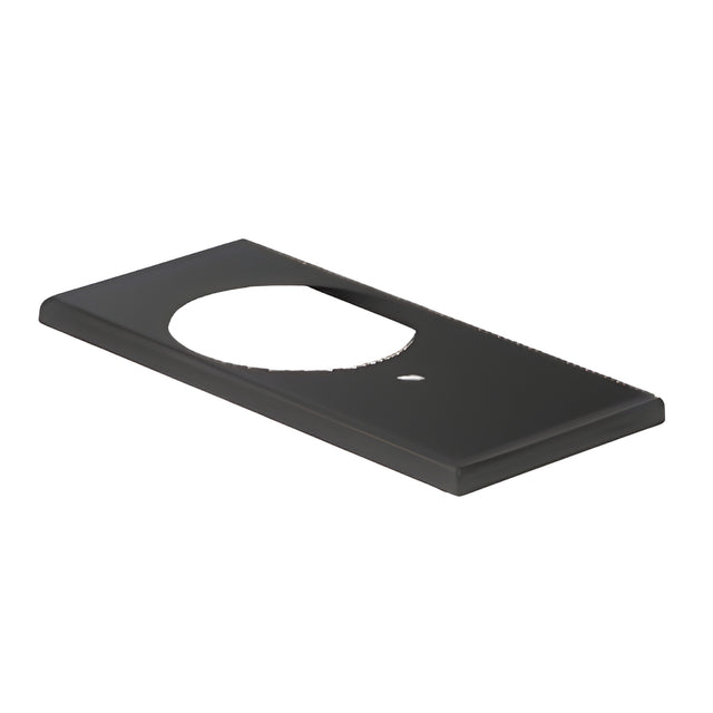 CRL Matte Black Cover for Floor Mounted Bottom Free-Swinging Pivot