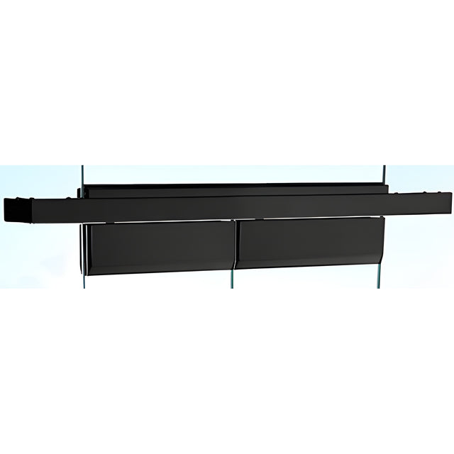 CRL Matte Black Double Floating Header for Overhead Concealed Door Closers - for 72" Wide Opening