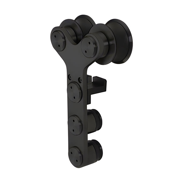 CRL Matte Black Double Roller Laguna Roller with Anti-lift and Soft Brake Bracket