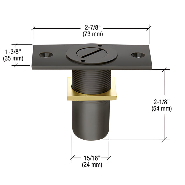 CRL Matte Black Dust Proof Keeper Locking Option