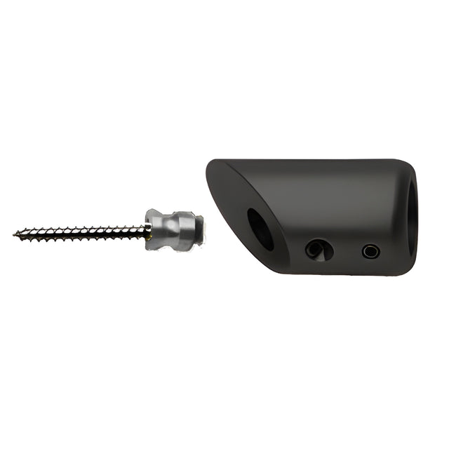 CRL Matte Black Mitered Support Bar Bracket