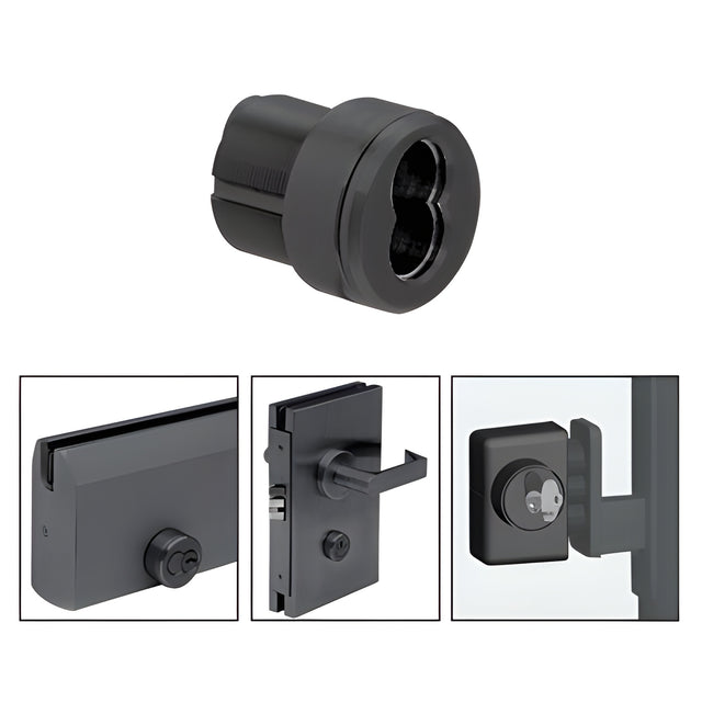 CRL Matte Black Mortise Housing for 7-Pin Small Format Interchangeable Cores (SFIC)