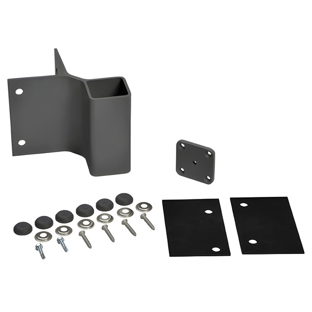 CRL Matte Black Outside 90 Degree Fascia Mounted Bracket