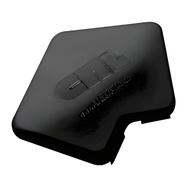 CRL Matte Black Rectangular AWS Post Cap for 135 Degree Center Post