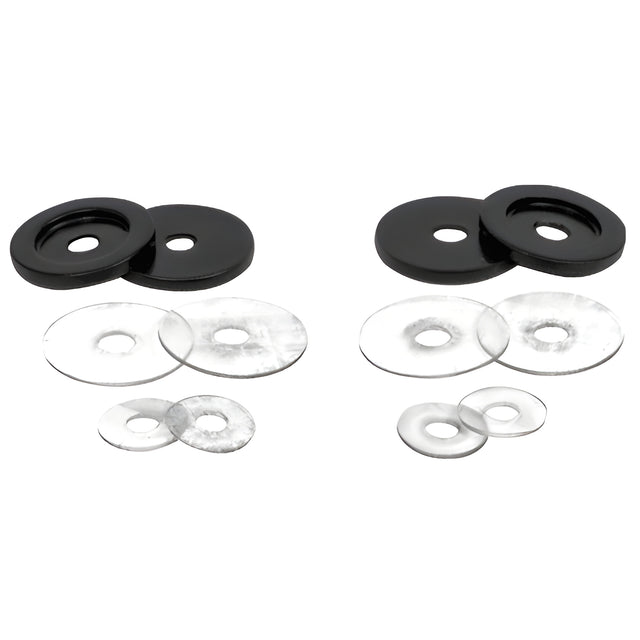CRL Matte Black Replacement Washers for Back-to-Back Solid Pull Handle