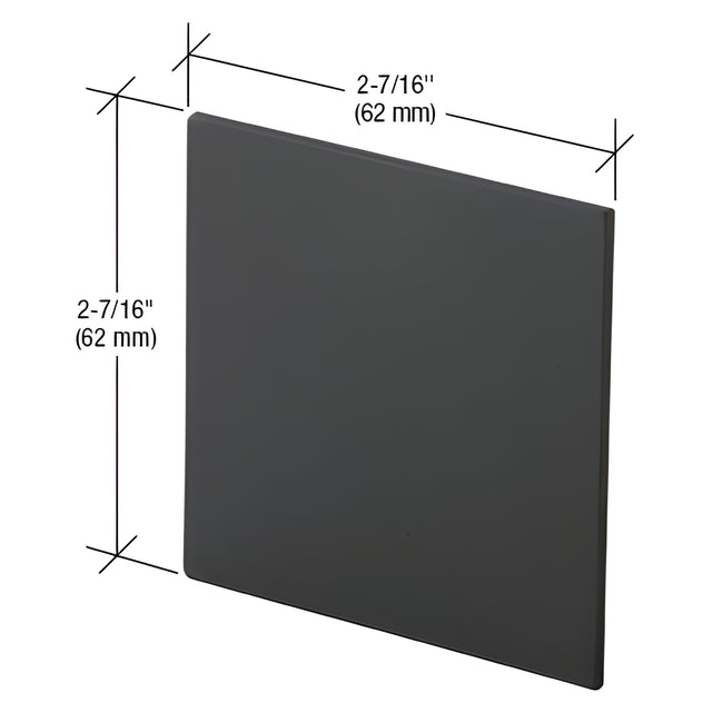 CRL Matte Black Single Top Track Replacement End Caps for 490/495 & 690/695 Series Sliding Door Systems