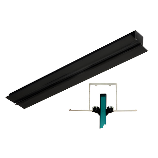 CRL Matte Black Snap-In Channel - 120"