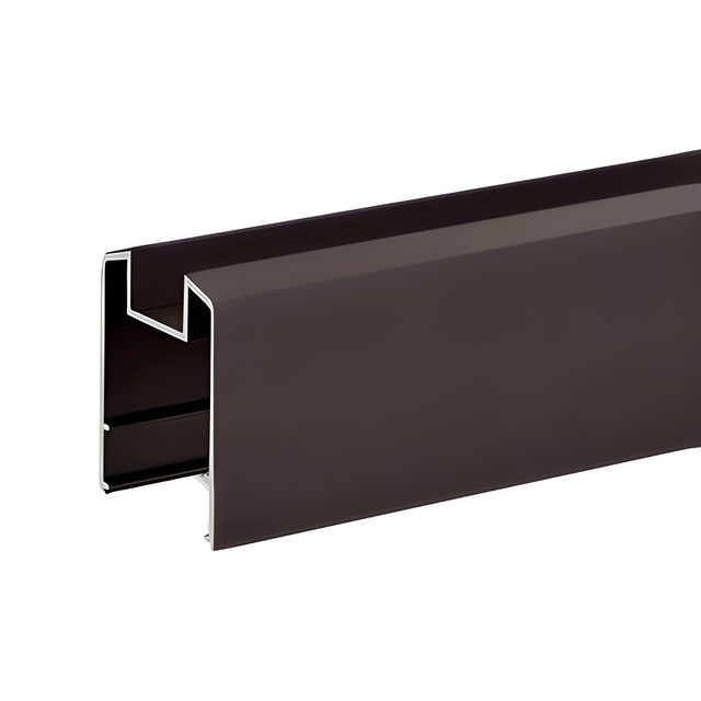 CRL Matte Bronze 200, 300, 350 and 400 Series 241" Long Horizontal Double Glass Mid-Rail