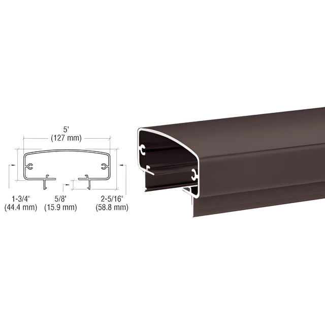 CRL Matte Bronze 400 Series 241" Top Rail