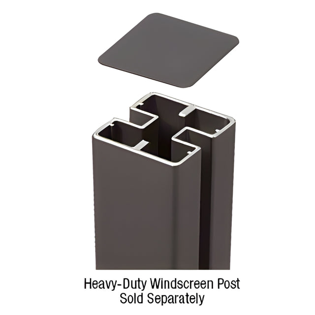 CRL Matte Bronze Cap for HD 180 Degree Center or End Posts