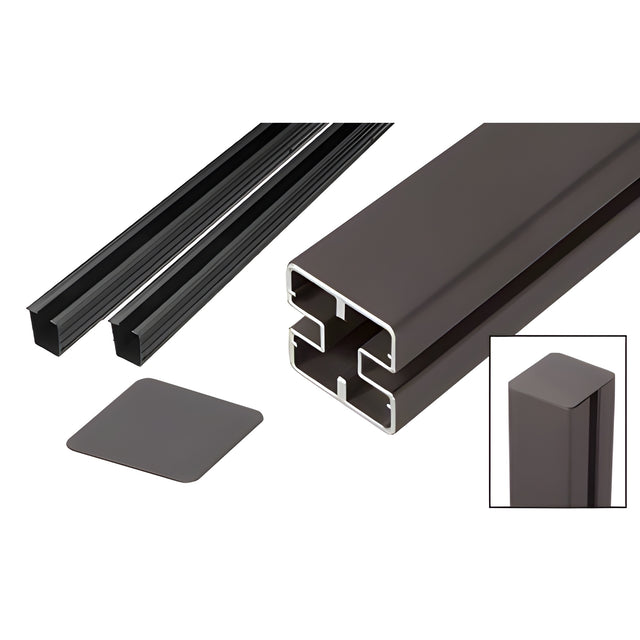 CRL Matte Bronze Heavy-Duty Windscreen Post Kit - 60"