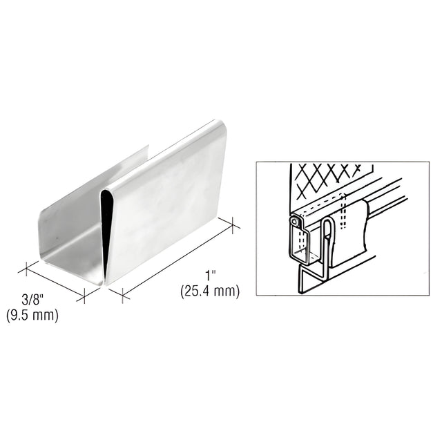 CRL Metal 3/8" Screen Retainer Clips - Bulk