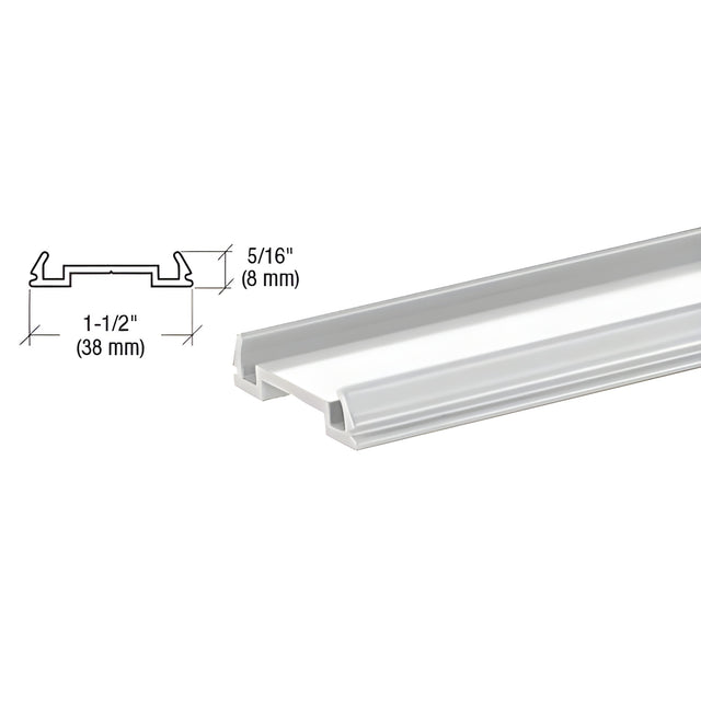 CRL Metallic Silver Standard Bottom Rail Filler 241" Long