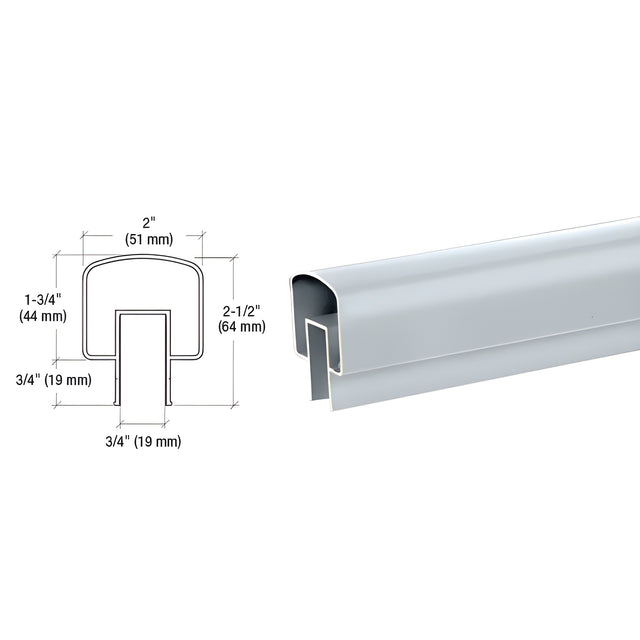 CRL Mill 100 Series 241" Top Rail
