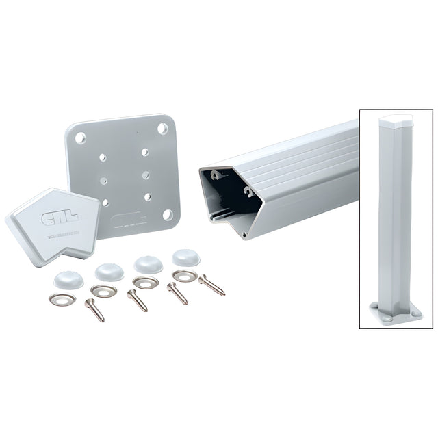 CRL Mill 100 Series 36" 135º Surface Mount Post Kit