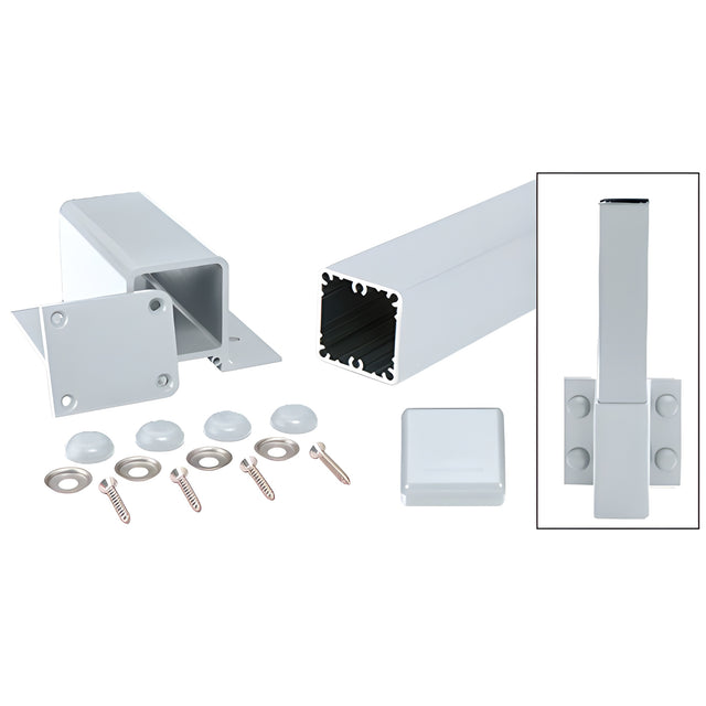 CRL Mill 100 Series 48" Fascia Mount Post Kit