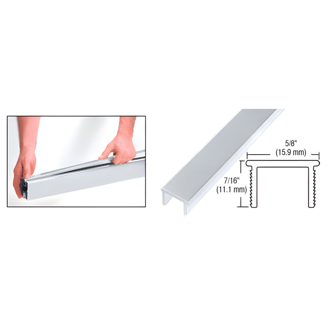 CRL Mill 36" Glass Barrier Post Filler