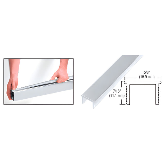 CRL Mill 60" Glass Barrier Post Filler