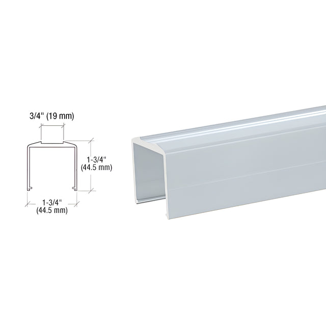 CRL Mill Bottom Rail for Pickets 241" Long