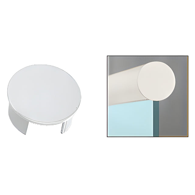 CRL Mill End Cap for 2-1/2" Cap Railing
