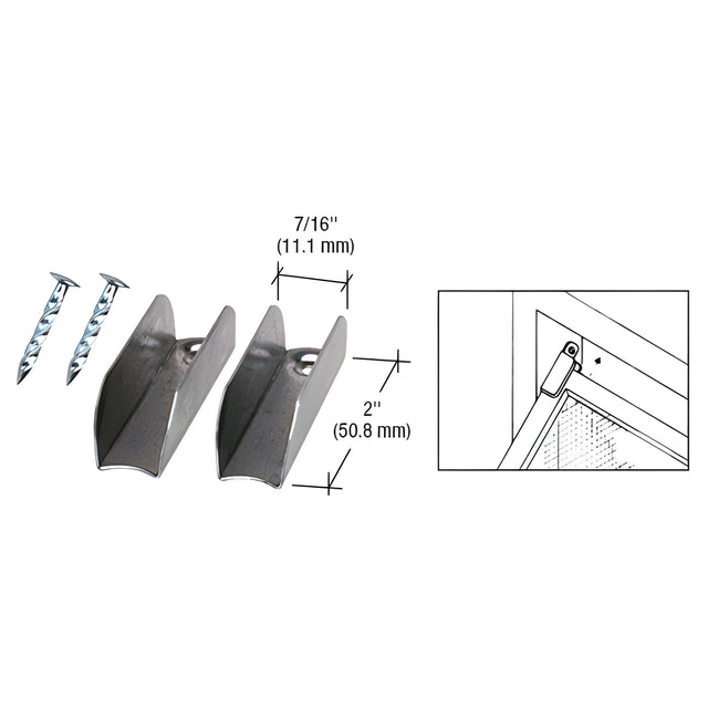 CRL Mill Finish Jiffy Hangers with Nails - Bulk