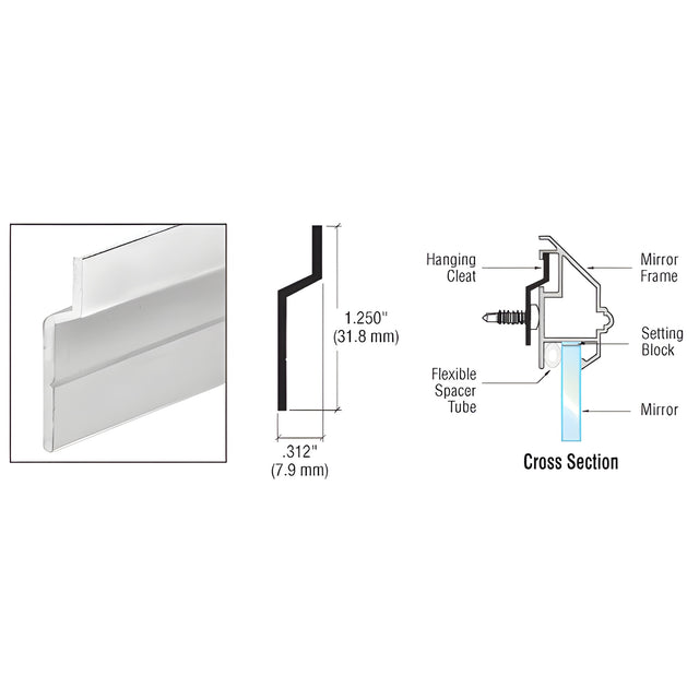 CRL Mill Frame Hanging Cleat