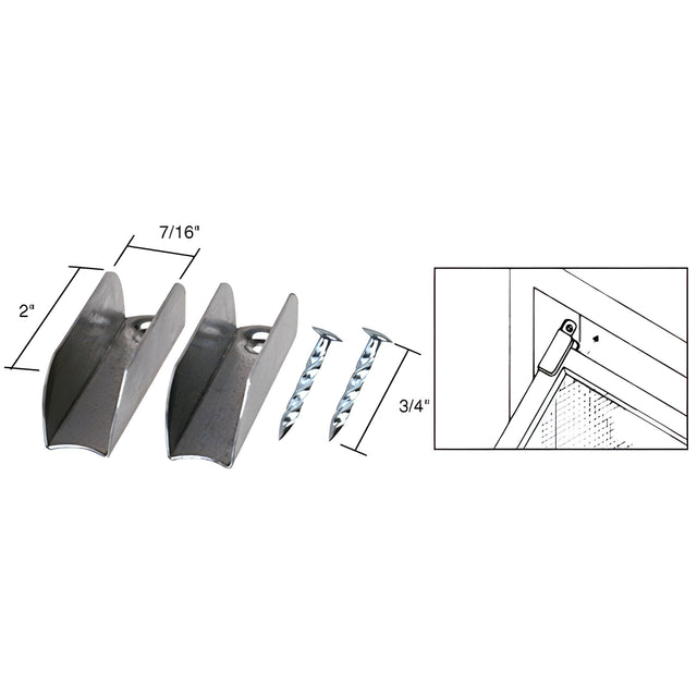 CRL Mill Jiffy Hangers with Nails - 3 Pair Per Package
