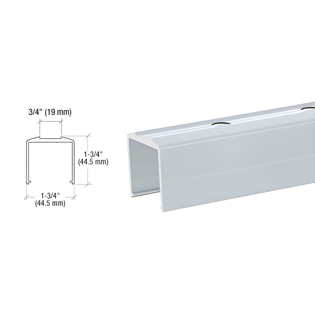 CRL Mill Pre-Punched Bottom Rail for Pickets