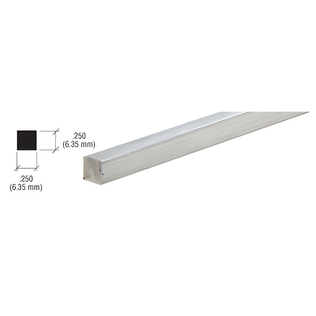 CRL Mill Square Bar Stock for Partition Posts