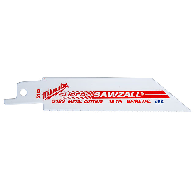 CRL Milwaukee® 4" Long 18 Teeth Per Inch Sawzall® Blade